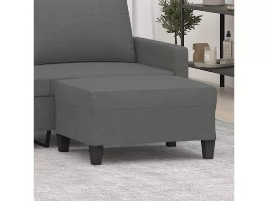 Repose-pied Gris foncé 70x55x41 cm Tissu