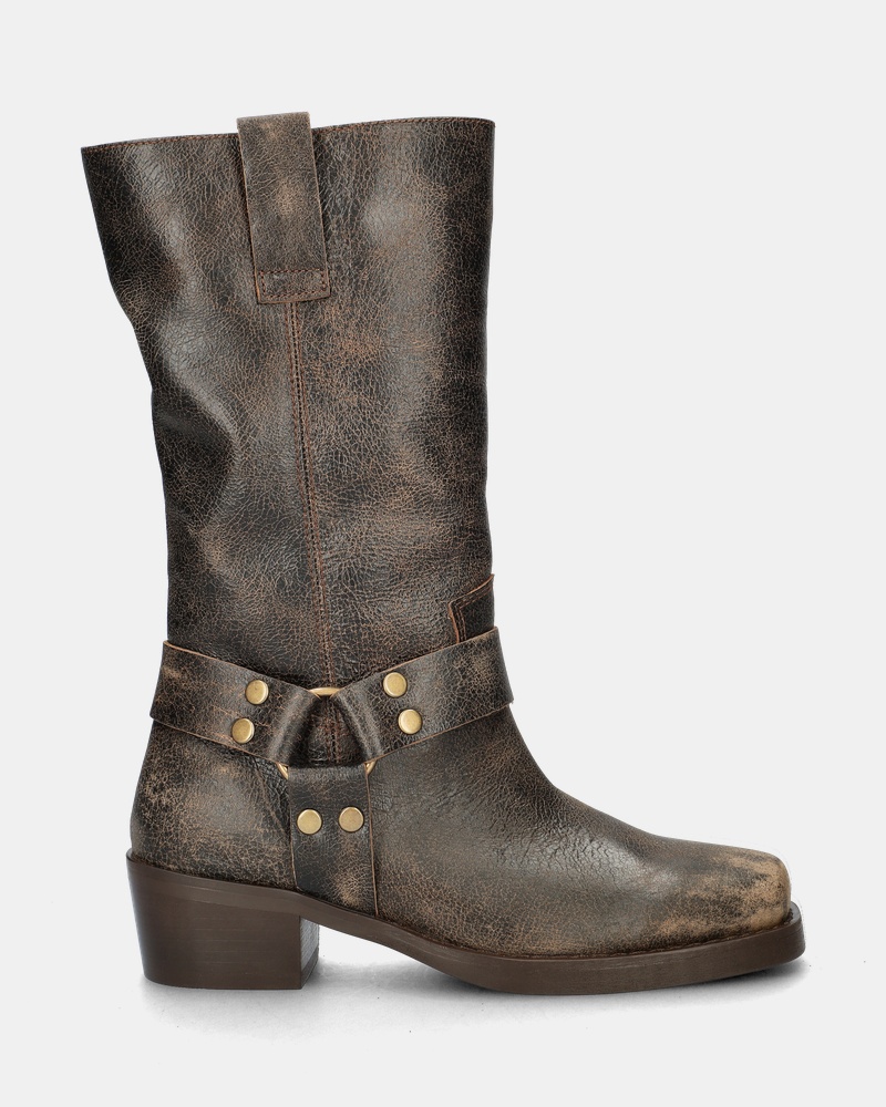 Nelson Bikerboots  - bruin