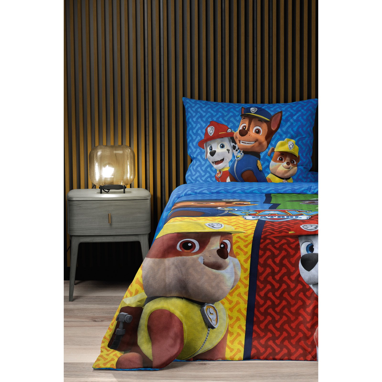 Bettwäsche Renforcé Paw Patrol rot gelb blau