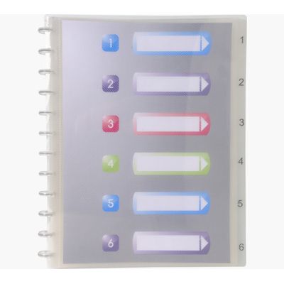 Exacompta Crystal - Protège document amovible à anneaux - 60 vues - A4