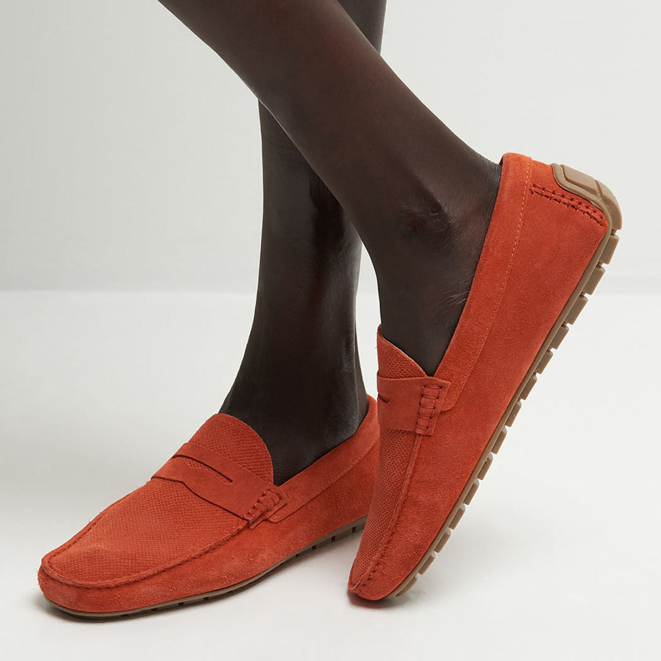 Devred Mocassins en Cuir Sdino brique