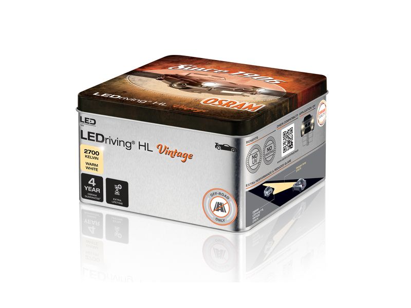 OSRAM LEDriving Off-Road LED Retrofit Vintage H4/H19/R2(Bil Leistungsstarke LED-Nachrüstlampe