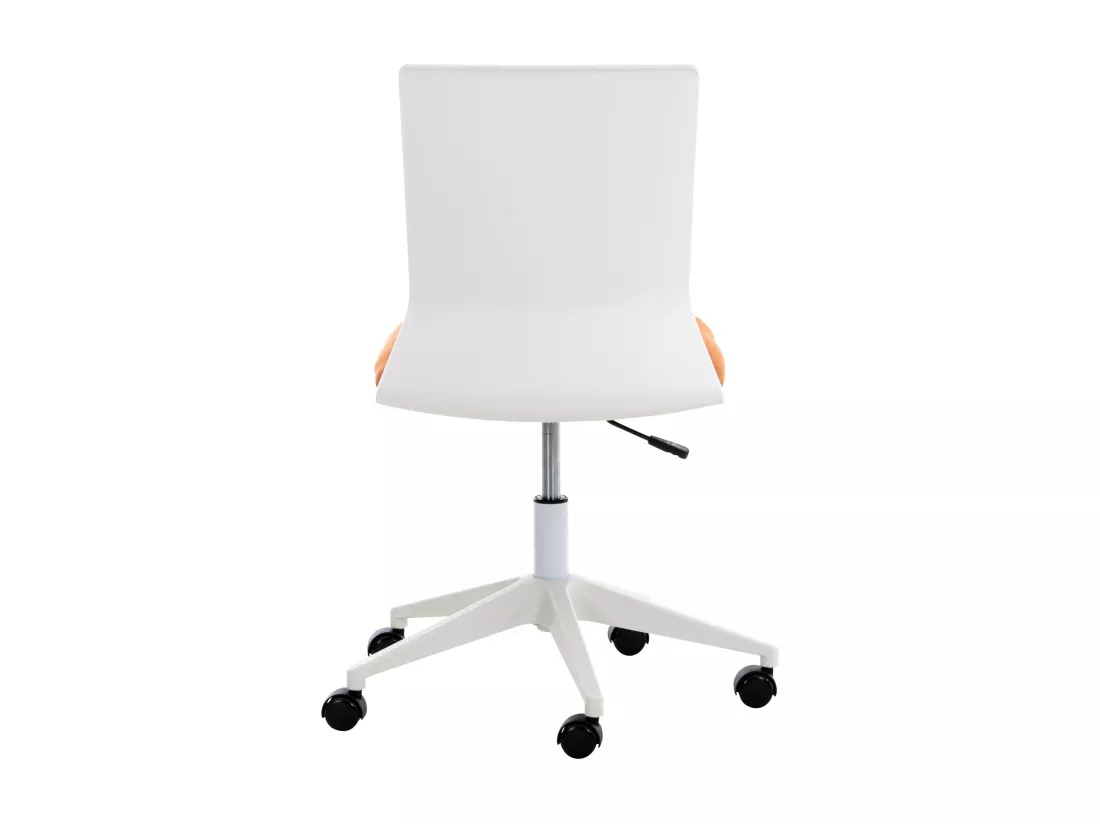 Chaise de bureau - Tissu & Plastique - Orange - Apolda
