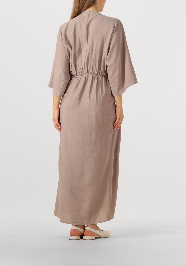 taupe co'couture maxi jurk heracc knot dress