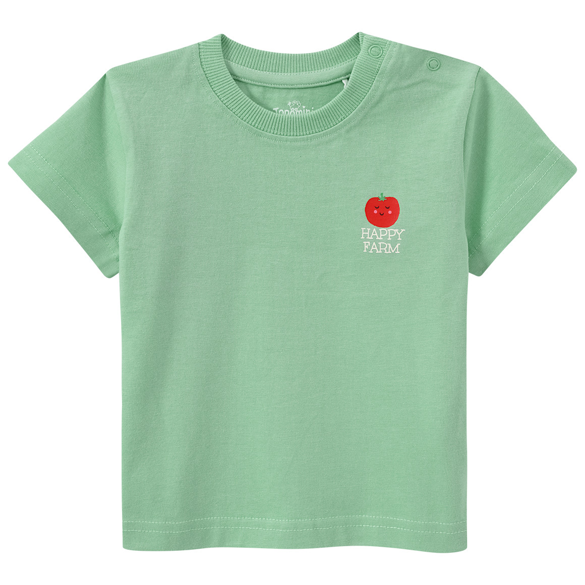 Topomini Baby T-Shirt mit kleinem Print hellgrün