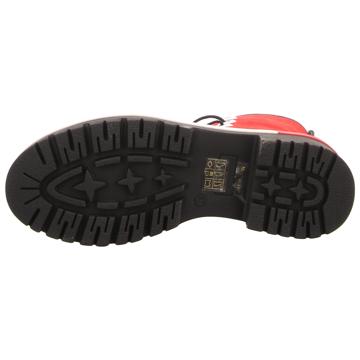 2 GO Shoes Schnür-Stiefelette rot