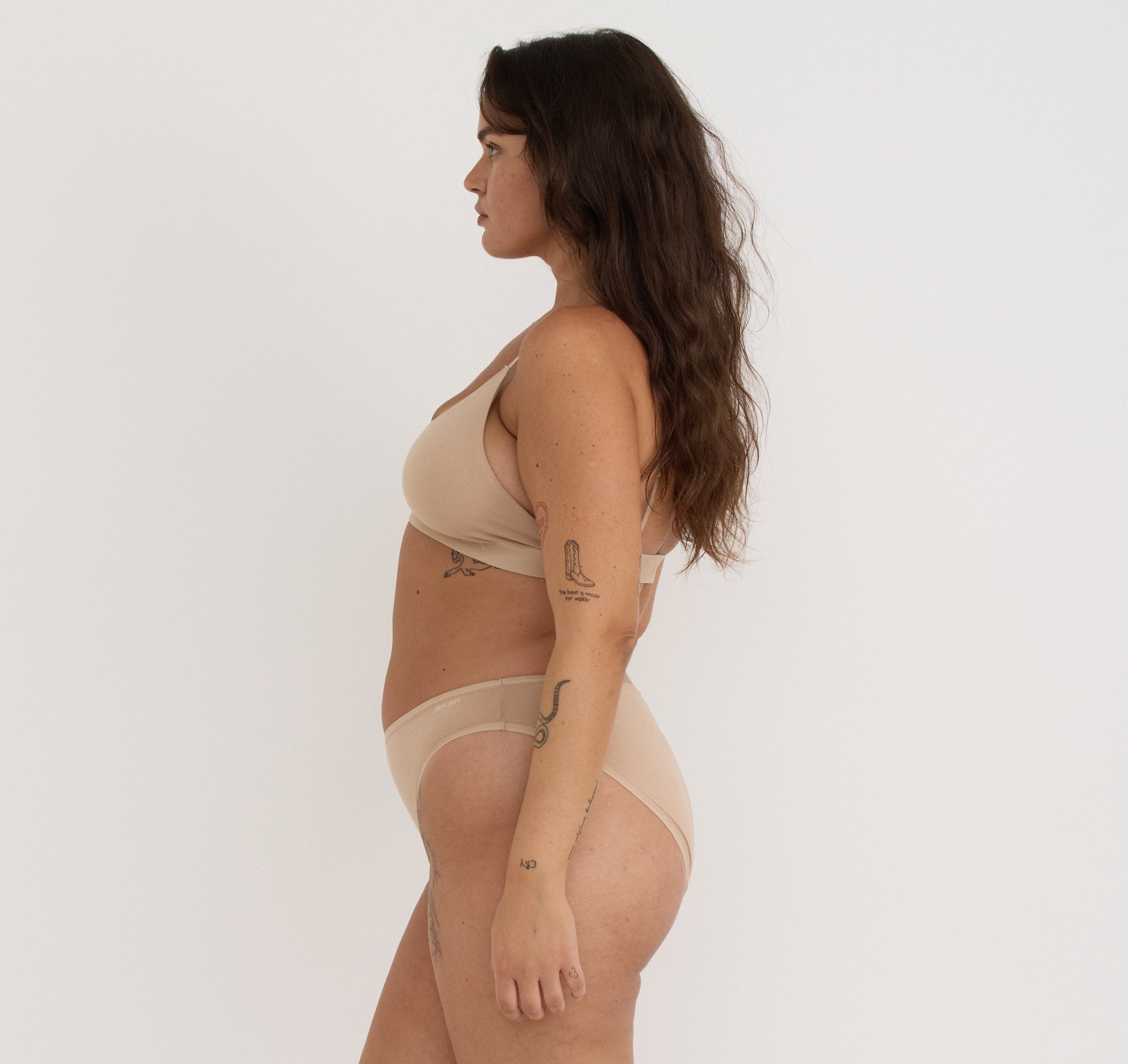 ORGANIC COTTON<br>Core Open Back Scoop Bralette