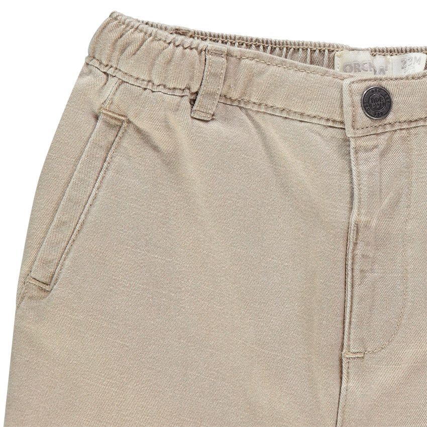 Pantalon battles en toile - Beige