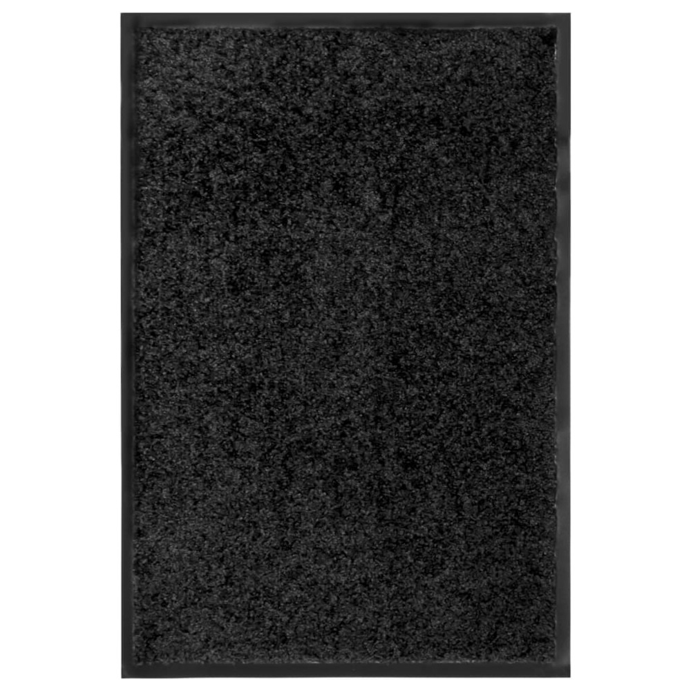Paillasson lavable noir 40x60 cm