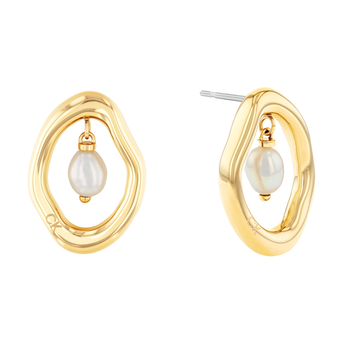 Boucles d'oreilles CALVIN KLEIN acier doré