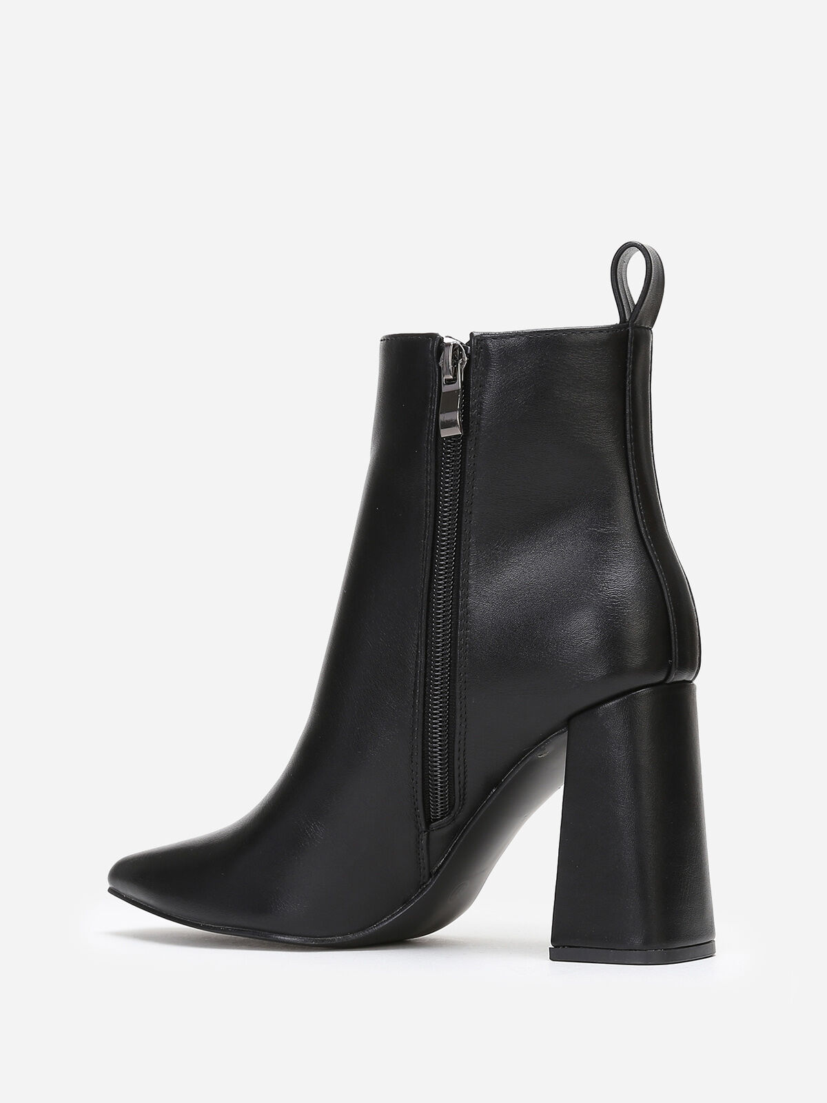 Bottines Chelsea à bout carré- Noir