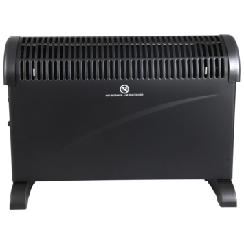 Convectorkachel 2000W Turbo Zwart