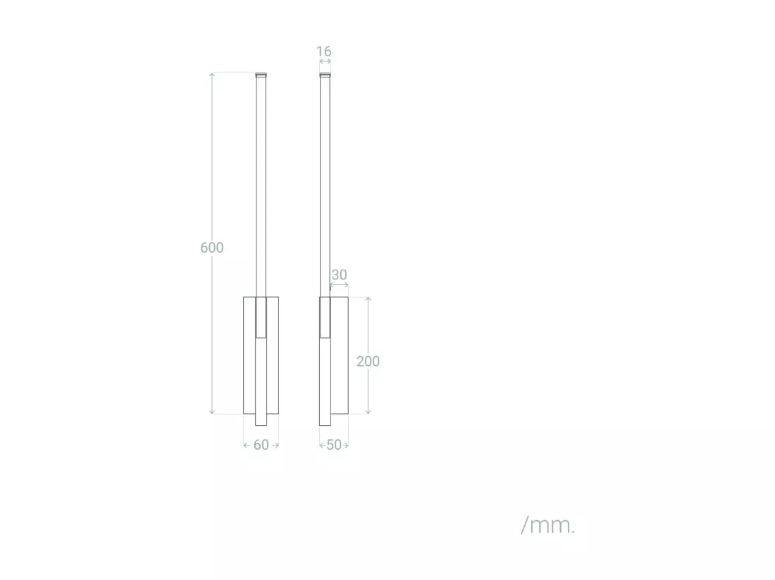 Applique Murale LED Métal JoLight 6W Doré