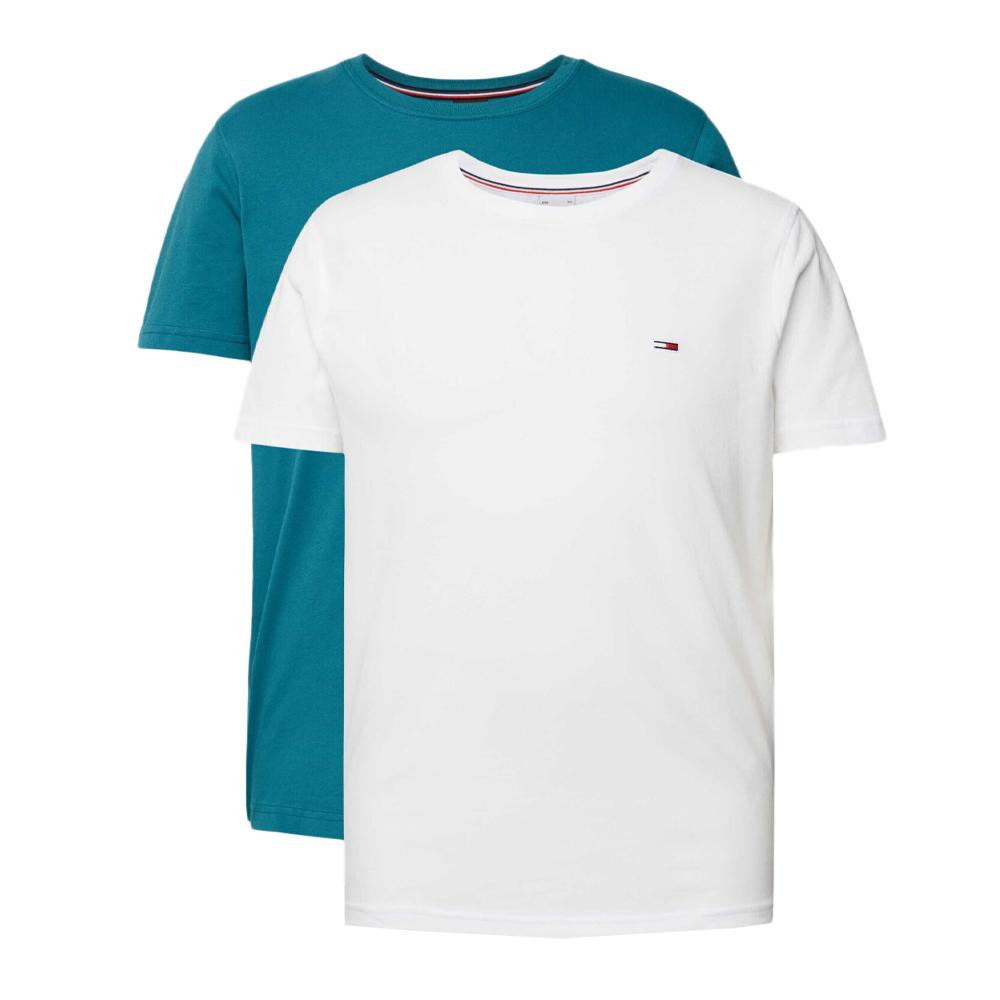Tommy Hilfiger X2 T-shirt Bleu/Blanc Homme Tommy Hilfiger DM0DM15381