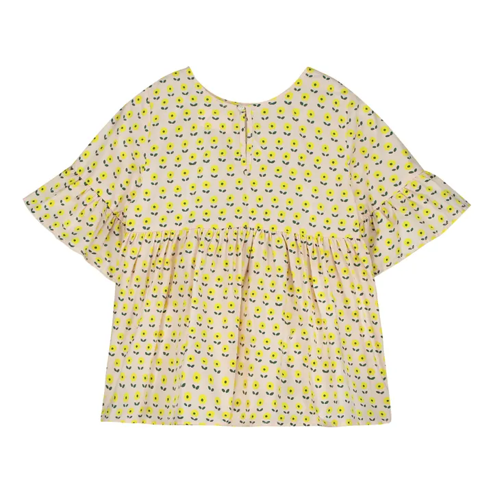 Holi & Love Blouse Pia Fleurs Coton Bio | Rose pêche