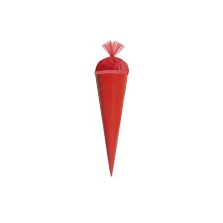 Roth Bastelschultüte 50 cm farbig mit Verschluss rot