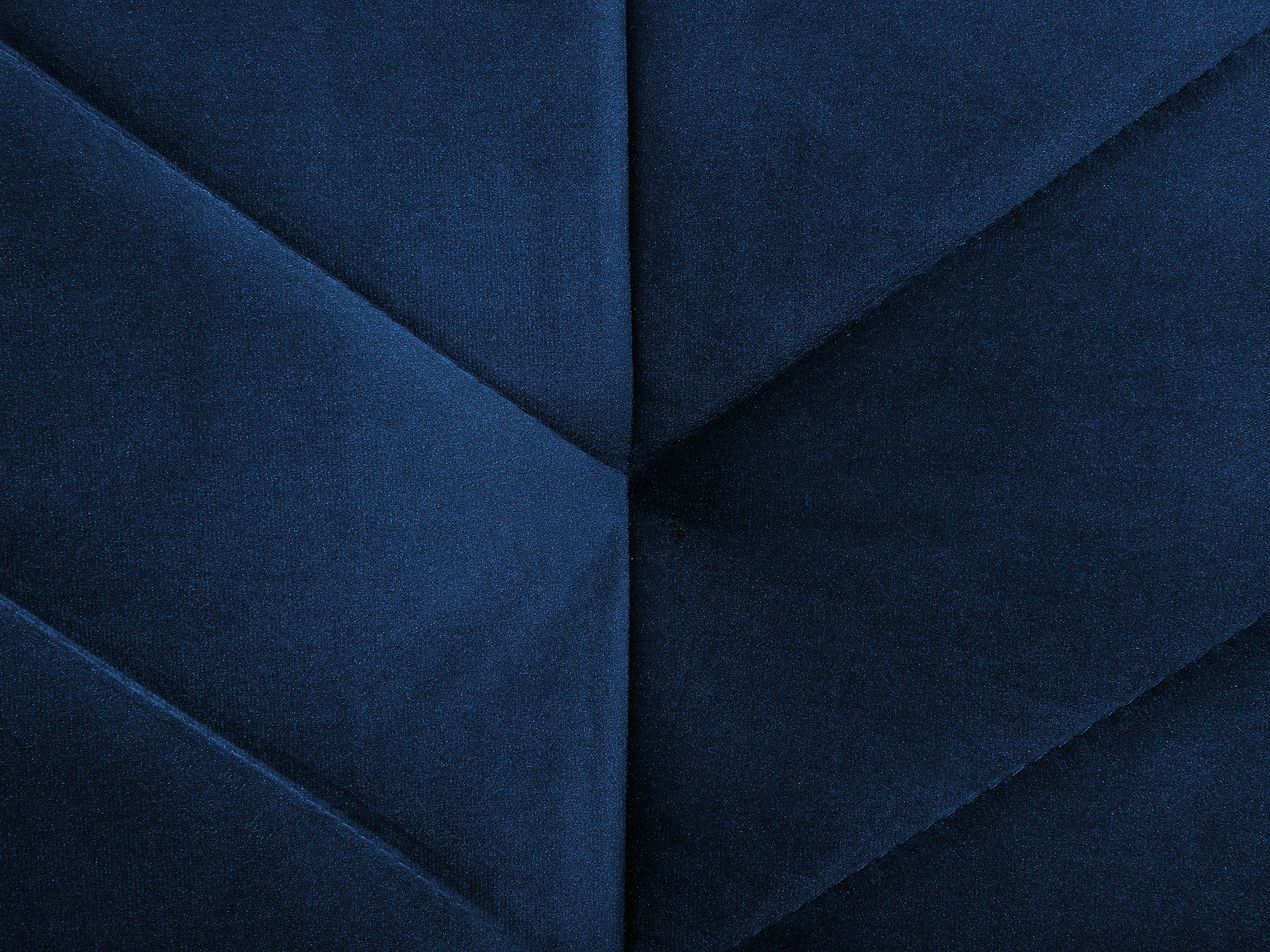 Slaapbank 3-zits SENJA Fluweel Marineblauw
