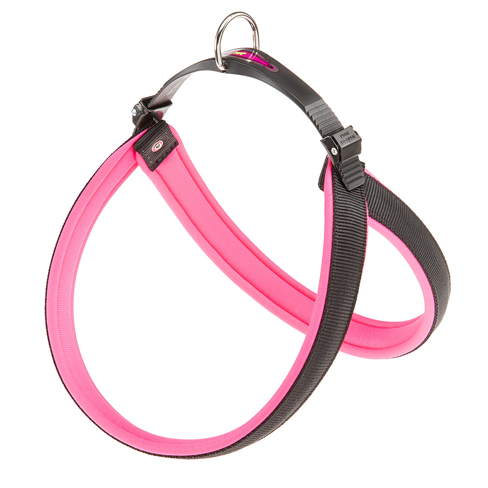 Ferplast harnais ergonomique pour chiens agila fluo 7, ajustement parfait, fermeture à double micro-régulation, rembourrage