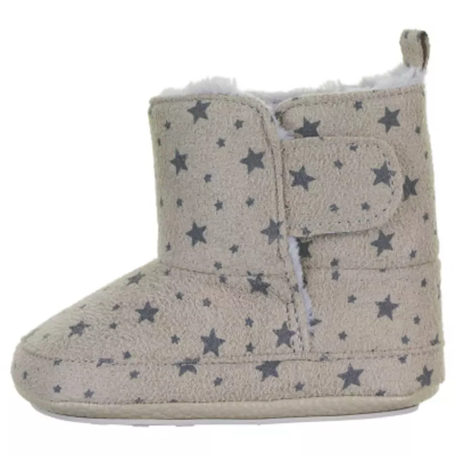 Sterntaler Baby-Stiefel Sterne hellgrau