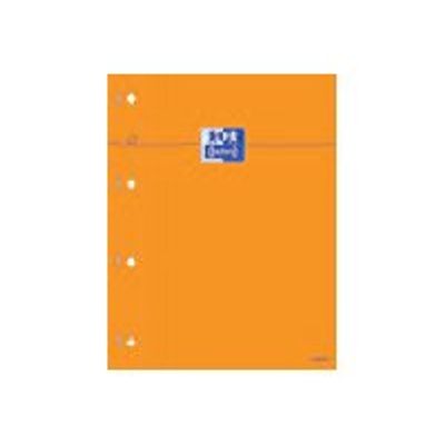 Oxford - Pack de 5 Blocs notes - A4 - 160 pages - grands carreaux - perforés - orange