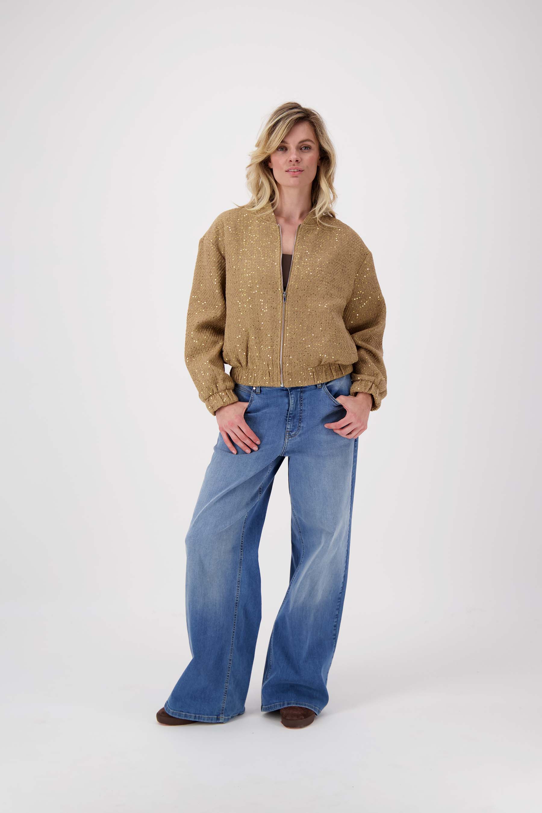 bomber jasje met sequins