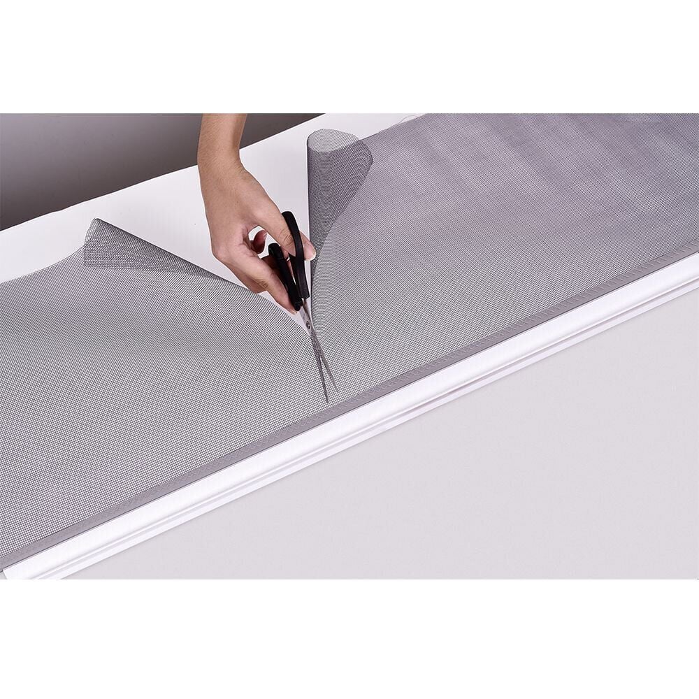 Moustiquaire enroulable pour fenêtre 125x160cm PVC gris