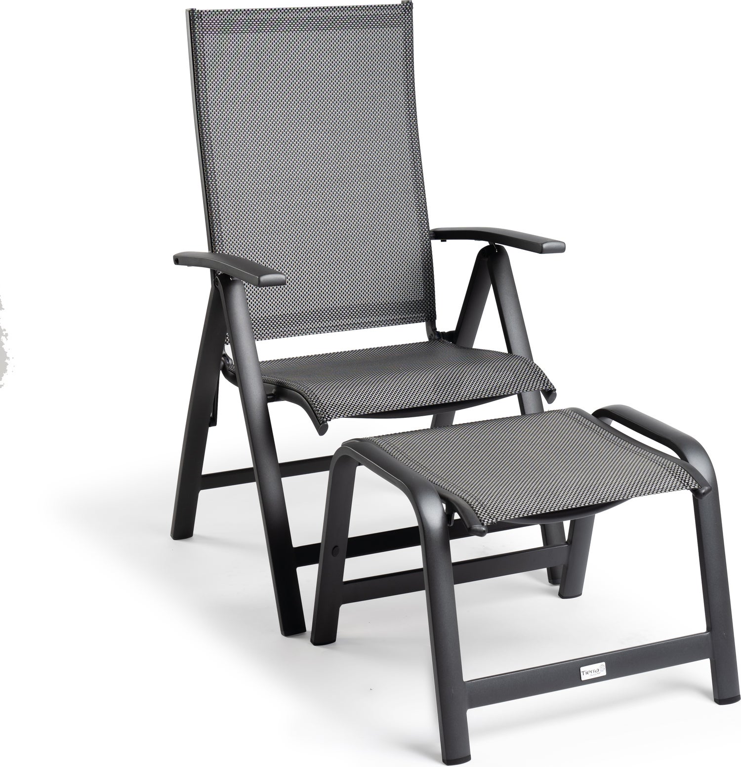 Tierra Outdoor voetenbank Nova grijs 57 x 55 x 43 cm