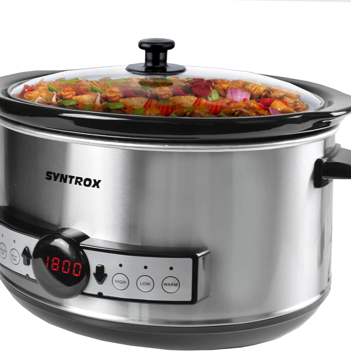 mijoteuse Digital Slow Cooker 4,5 litres avec minuterie Syntrox