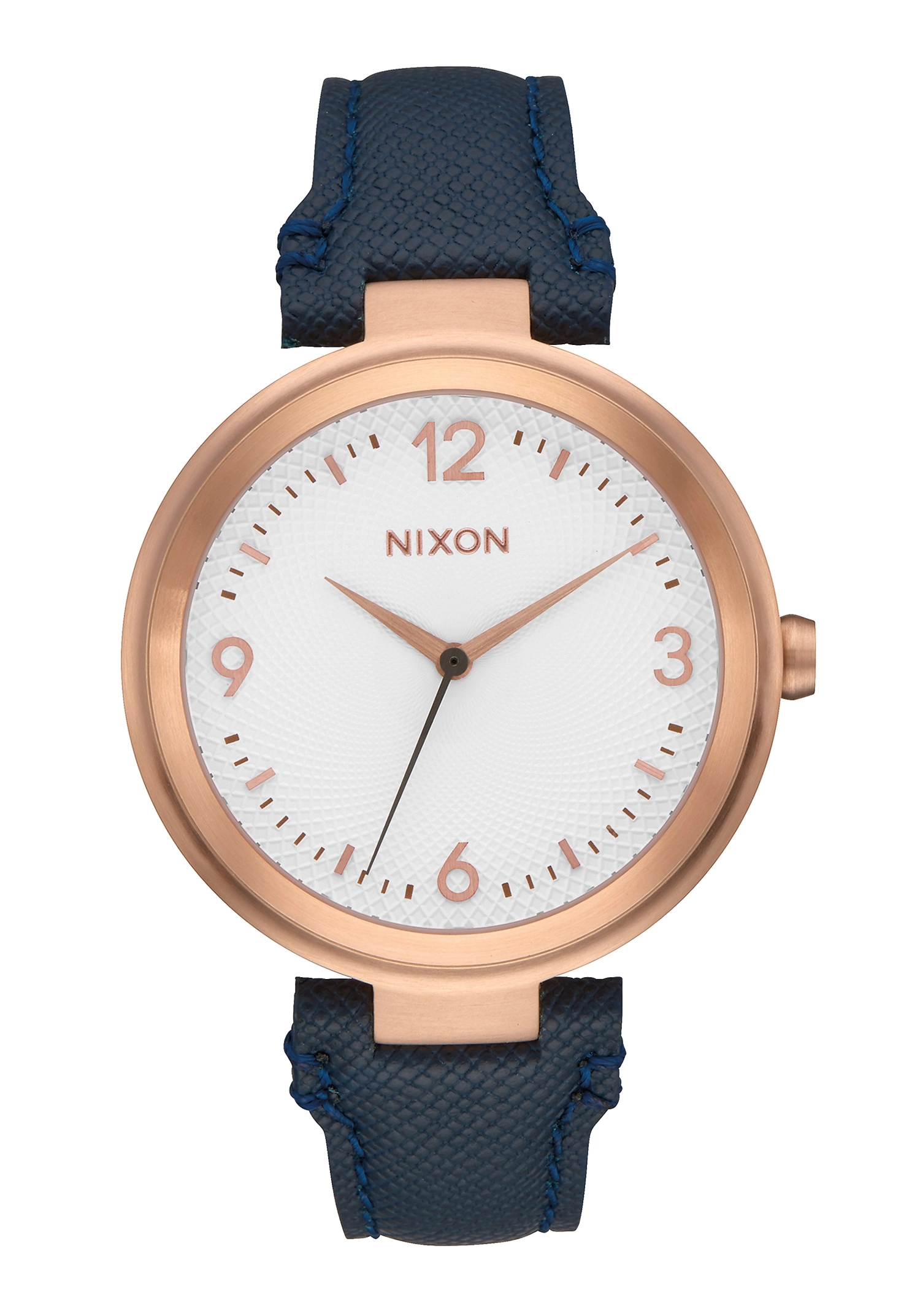 Nixon The Chameleon Leather Black / White / Rose Gold