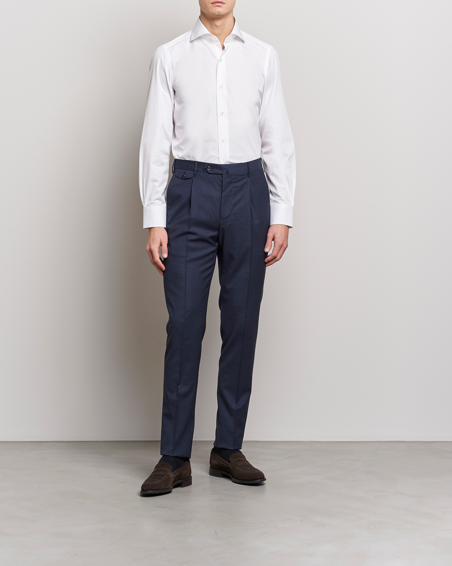 Finamore Napoli Milano Slim Fit Classic Shirt White