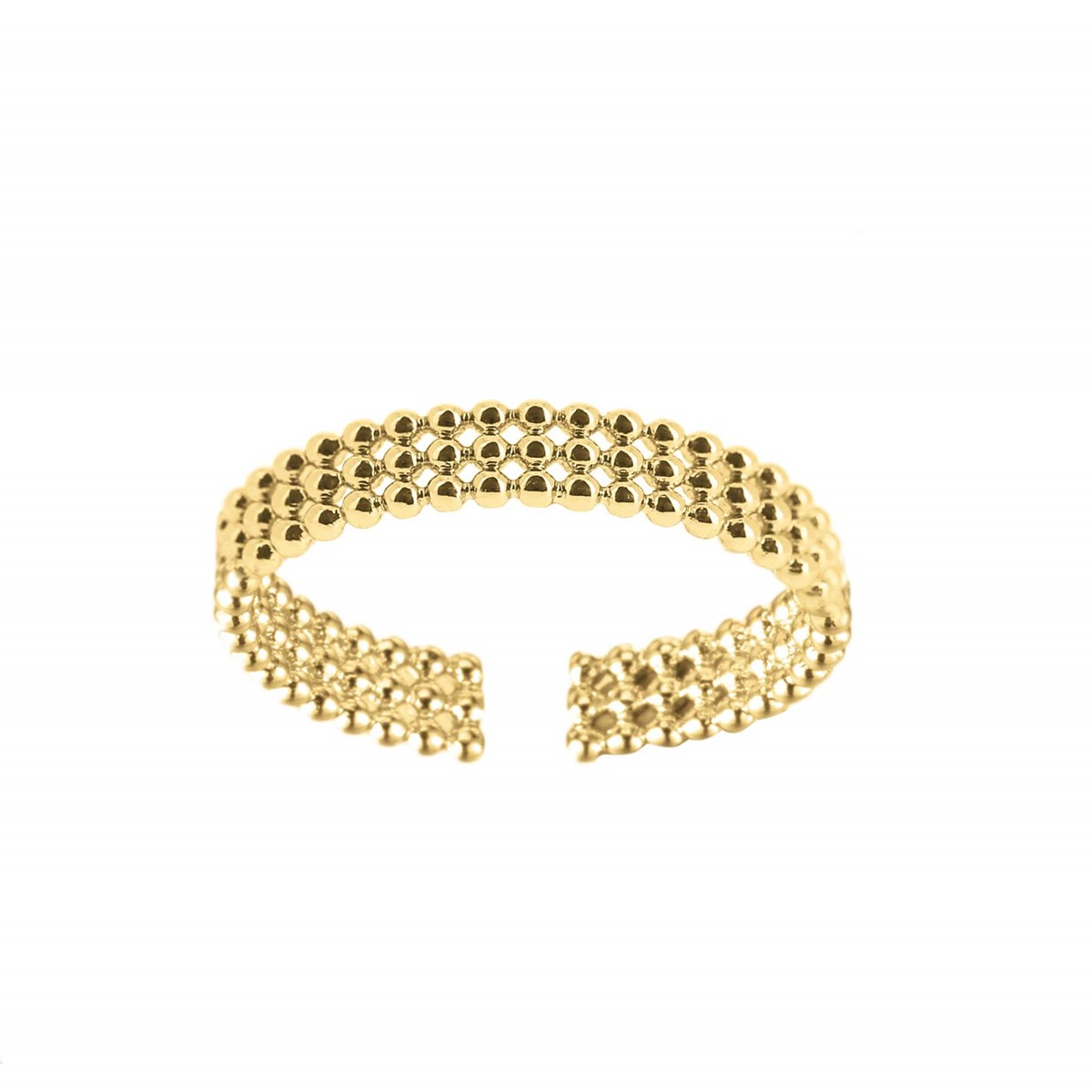 Bague Perles dorée