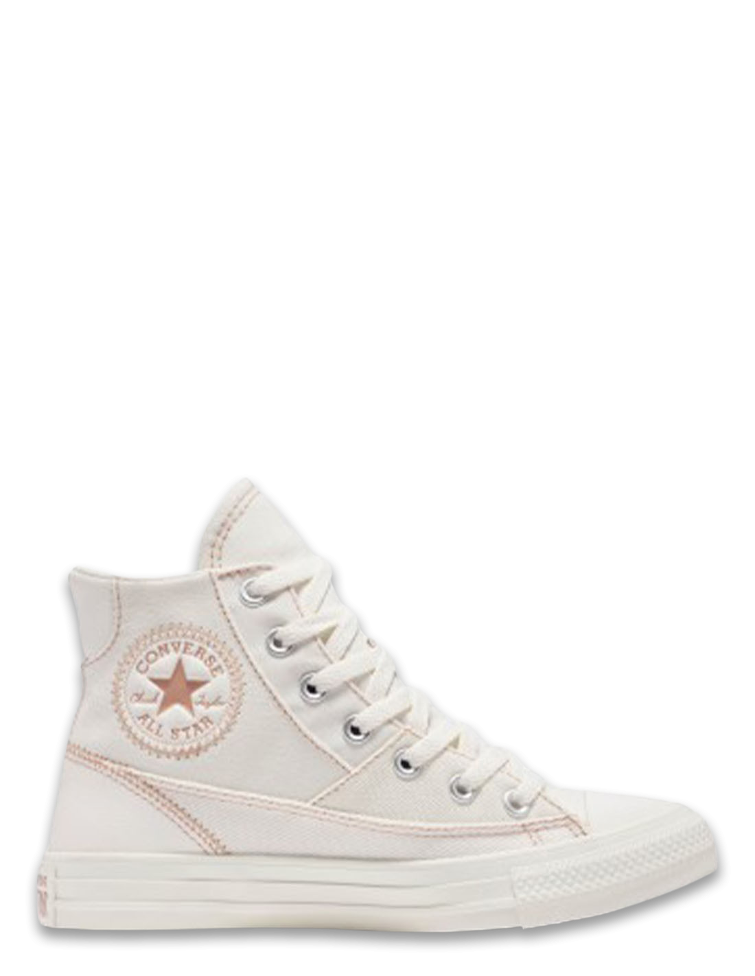 converse Sneakers femme ctas patchwork hi egret/clay pot/egret