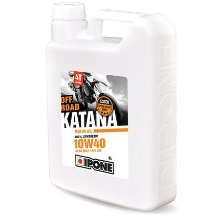 Huile moteur Ipone KATANA OFF-ROAD - 10W40 100% synthése - 4 LITRES Universel