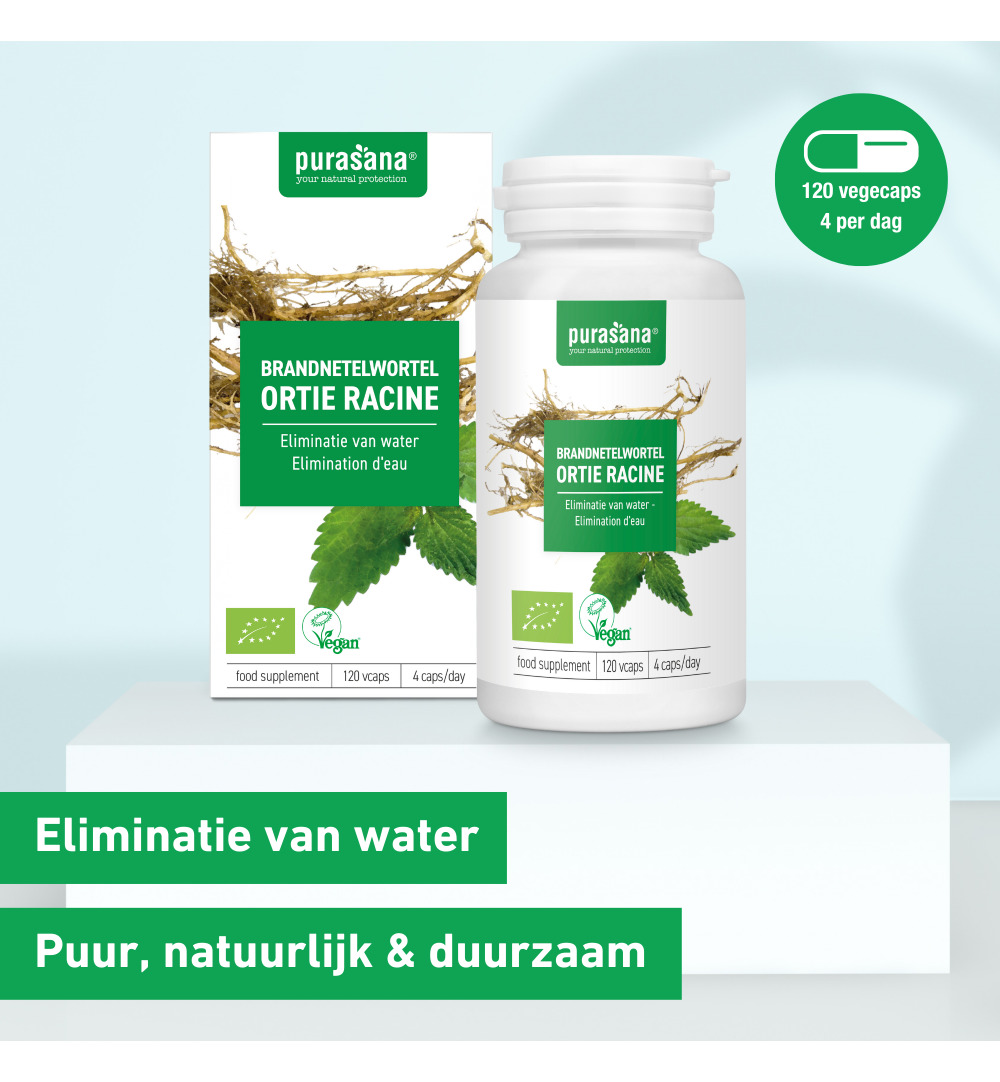 Purasana Brandnetelwortel/Ortie Racine Vegan Bio (120 vega capsules)