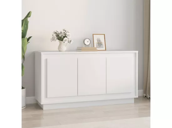 Buffet blanc 102x35x55 cm bois d'ingénierie
