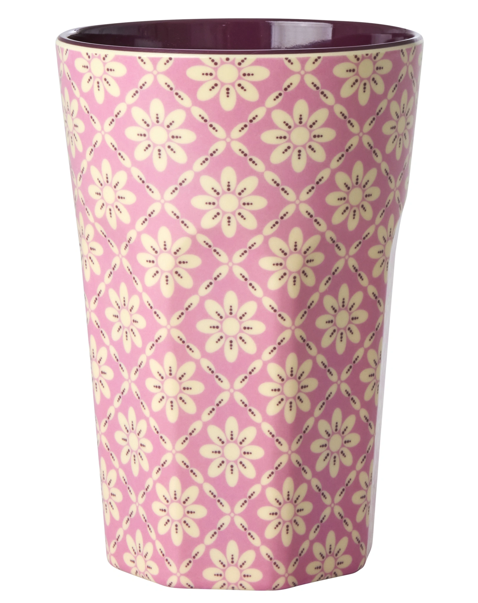 Melamin-Trinkbecher GRAPHIC FLOWER - TWO TONE tall in pink
