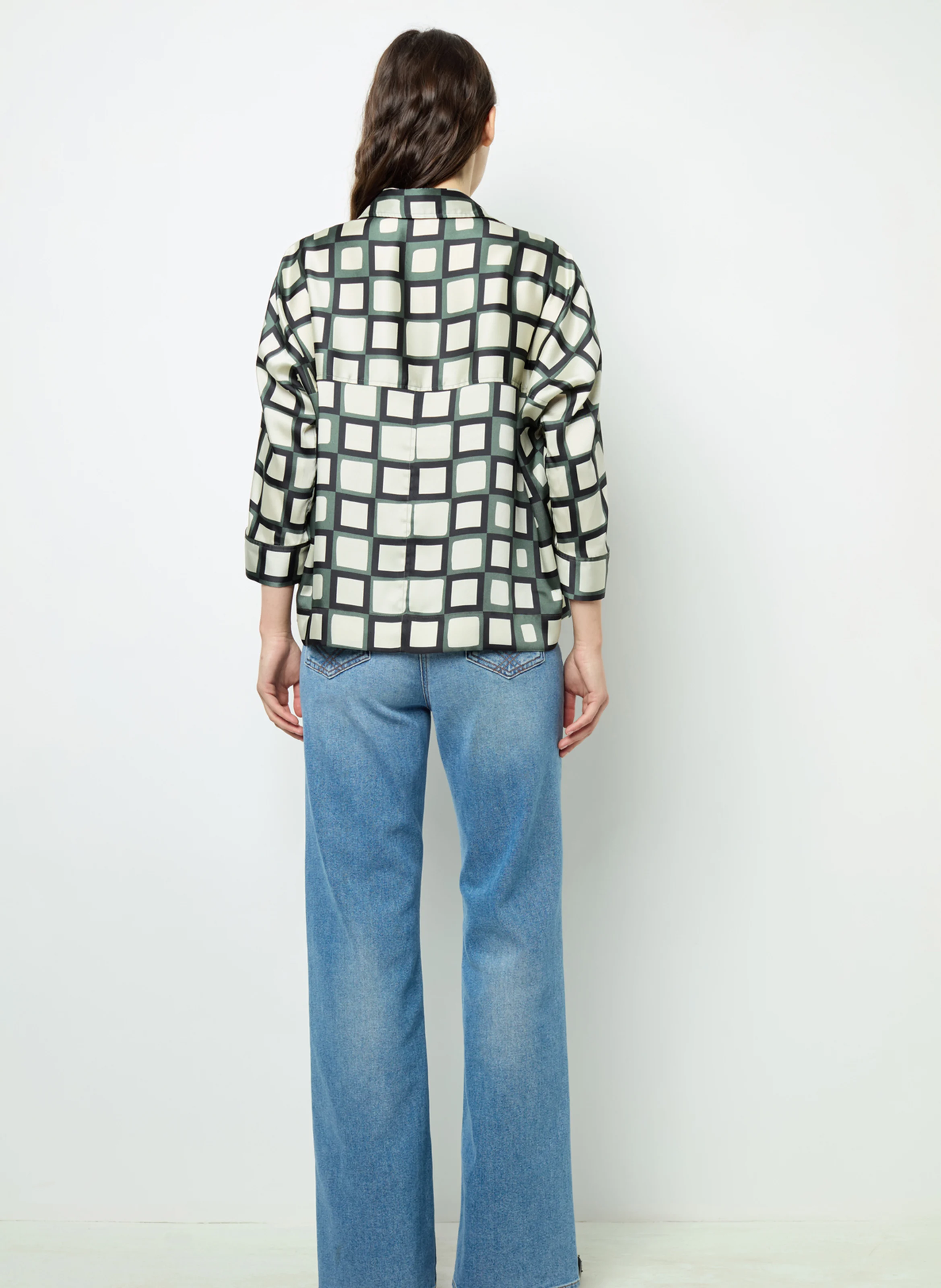 BUNNY - Blouse ample imprimée| Kaki