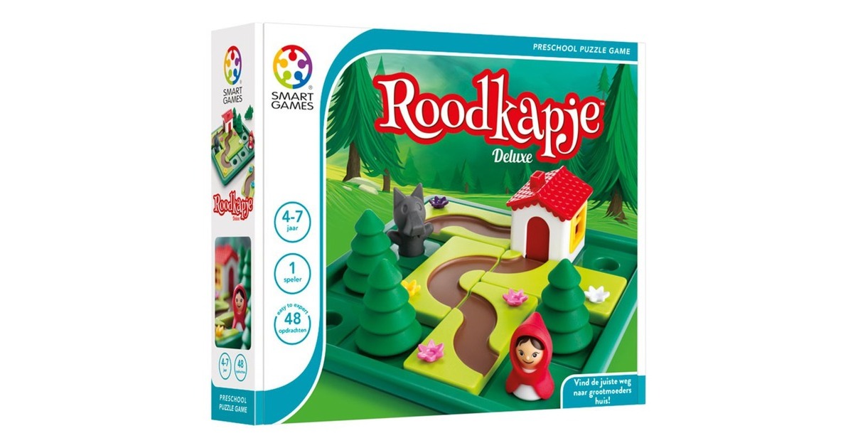 SmartGamesRoodkapje Deluxe Denkspel  (Nederlands, 1 speler, Vanaf 4 jaar, 48 opdrachten)