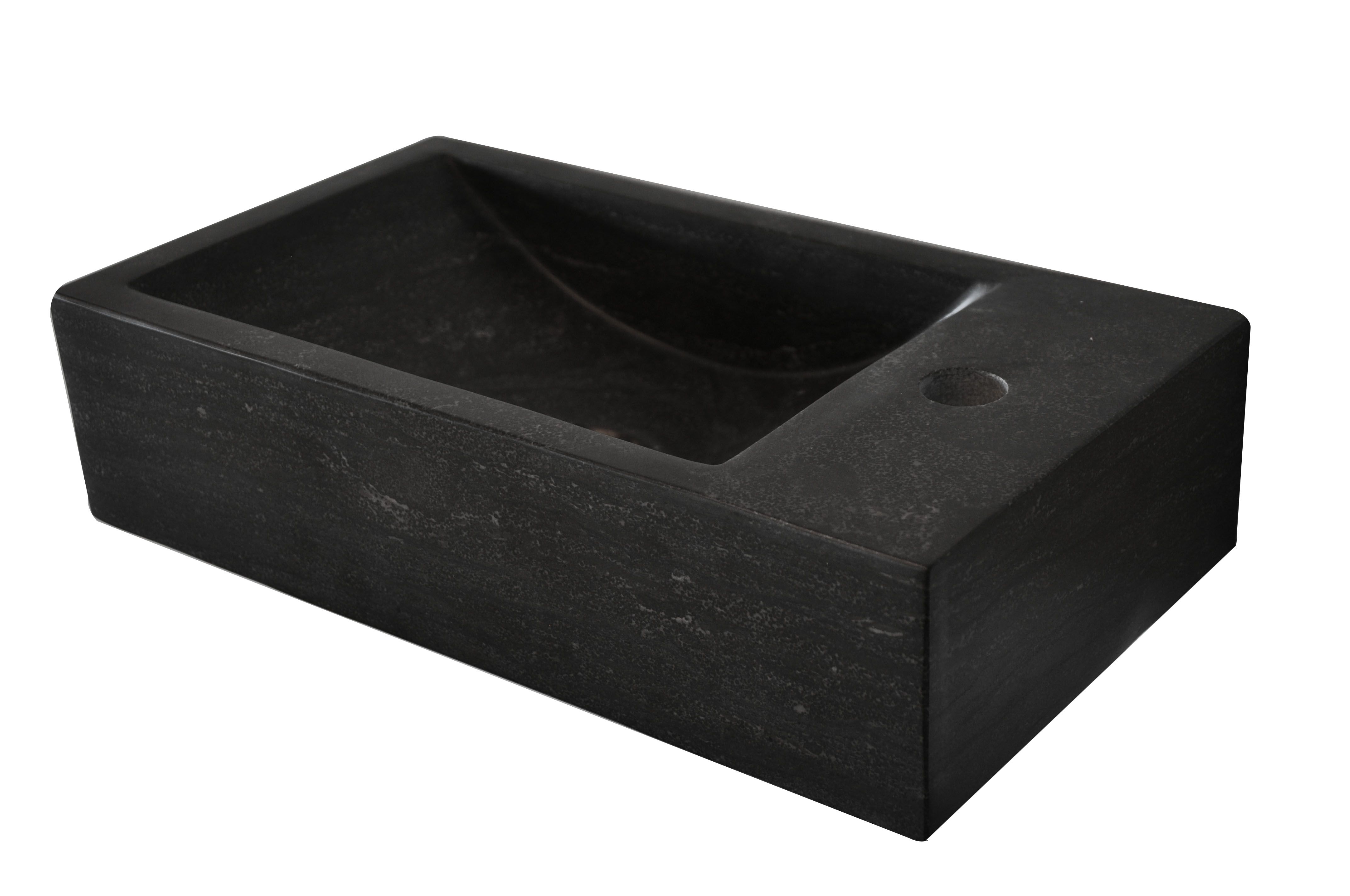 Lambini Designs Recto losse fontein 40x22cm natuursteen rechts