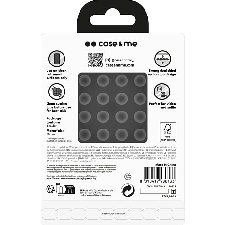 Case&me sugekop til mobil - sort