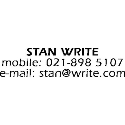 Colop Stamp Writer - Tampon stylo personnalisable - 3 lignes - format rectangulaire