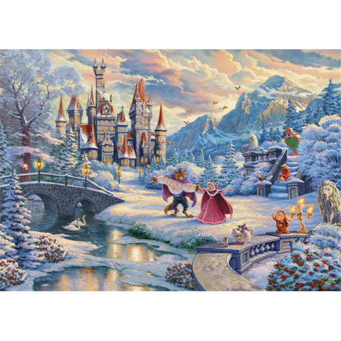 Puzzle : 1000 pièces - Noël avec la belle et la bête