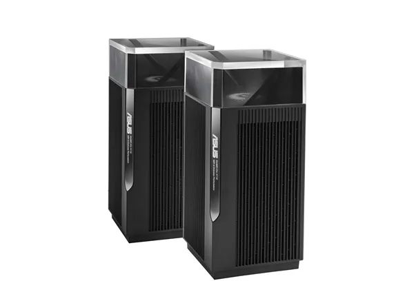 ASUS ZenWiFi Pro XT12 - Wi-Fi-system - (2 routere) - op til 6000 sq.ft - mesh 1GbE, 2.5GbE - Wi-Fi 6 - Tri-Band