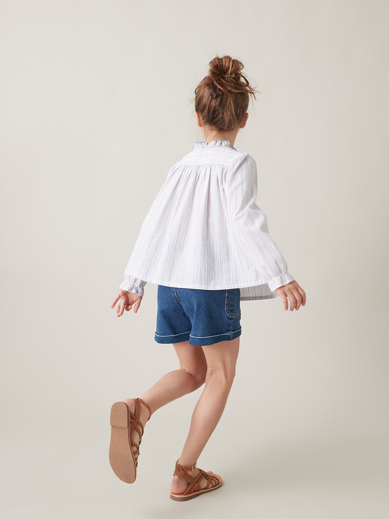 Blouse à smocks Fille