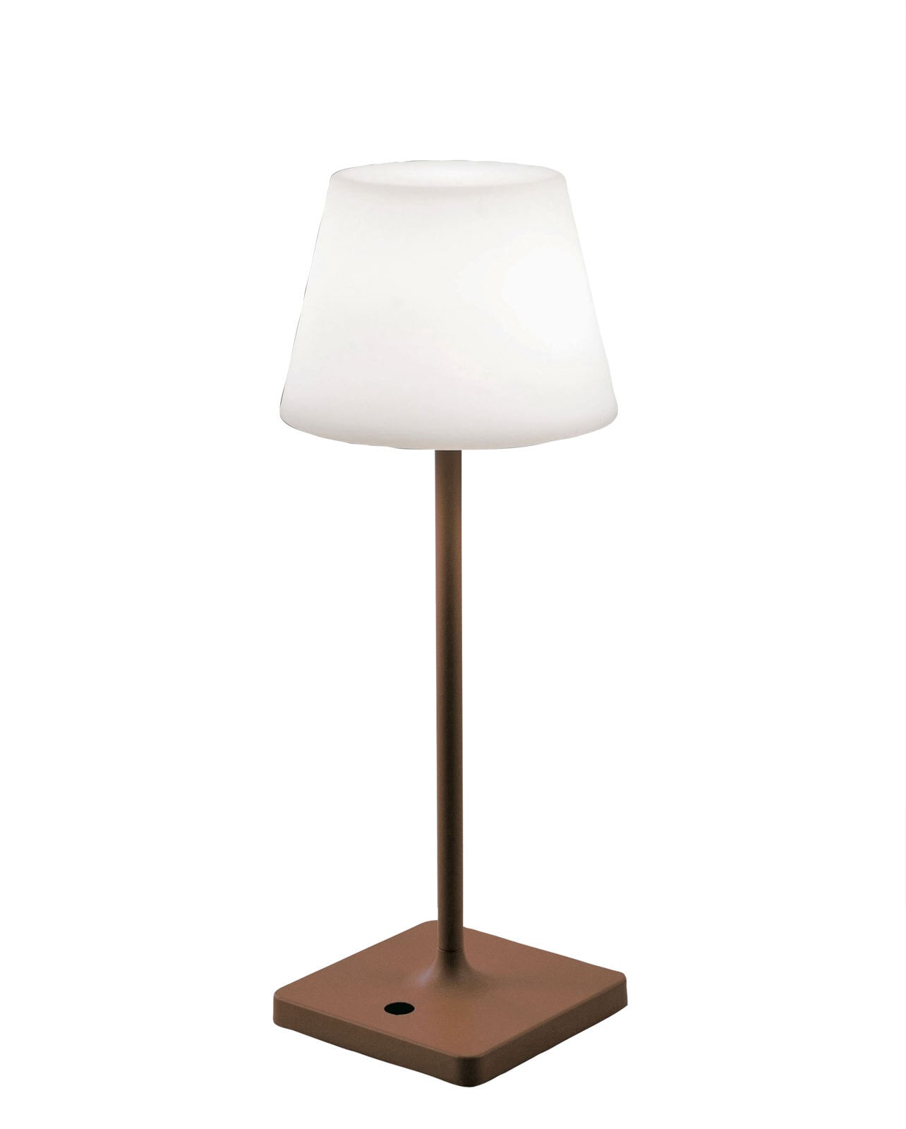FABAS LUCE LED Akku Tischlampe ADAM Rostbraun