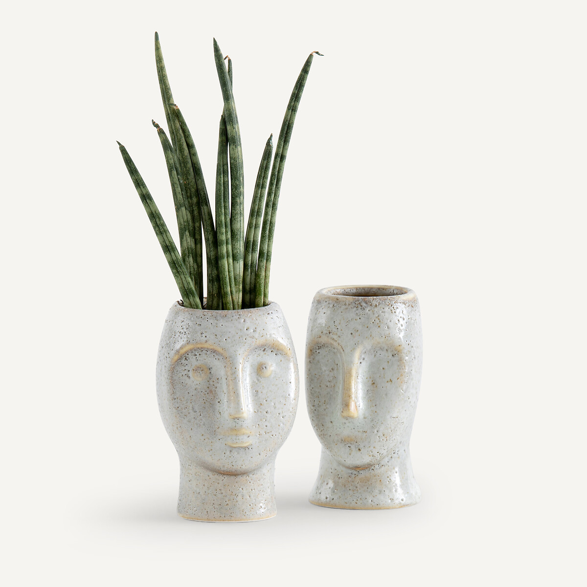 AM.PM<br>Conjunto de 2 vasos de barro, 10 cm de altura, Binome