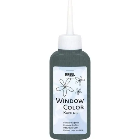 KREUL Window Color Konturenfarbe Grau 80 ml