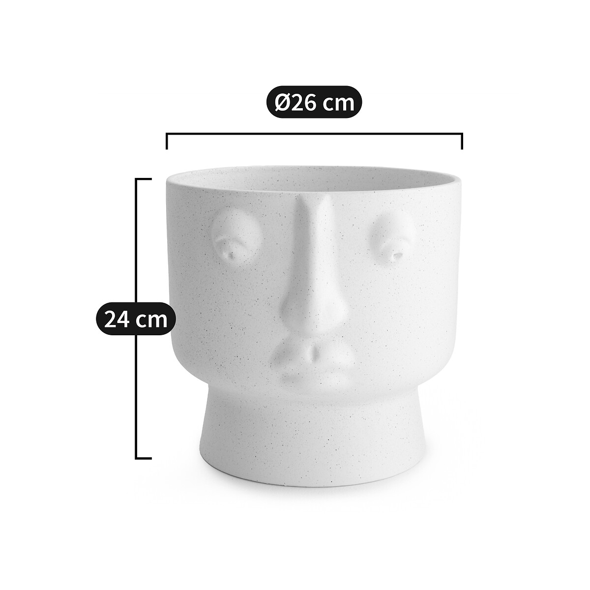 AM.PM<br>Vaso de cerâmica esmaltada, 24 cm de altura, Lesego