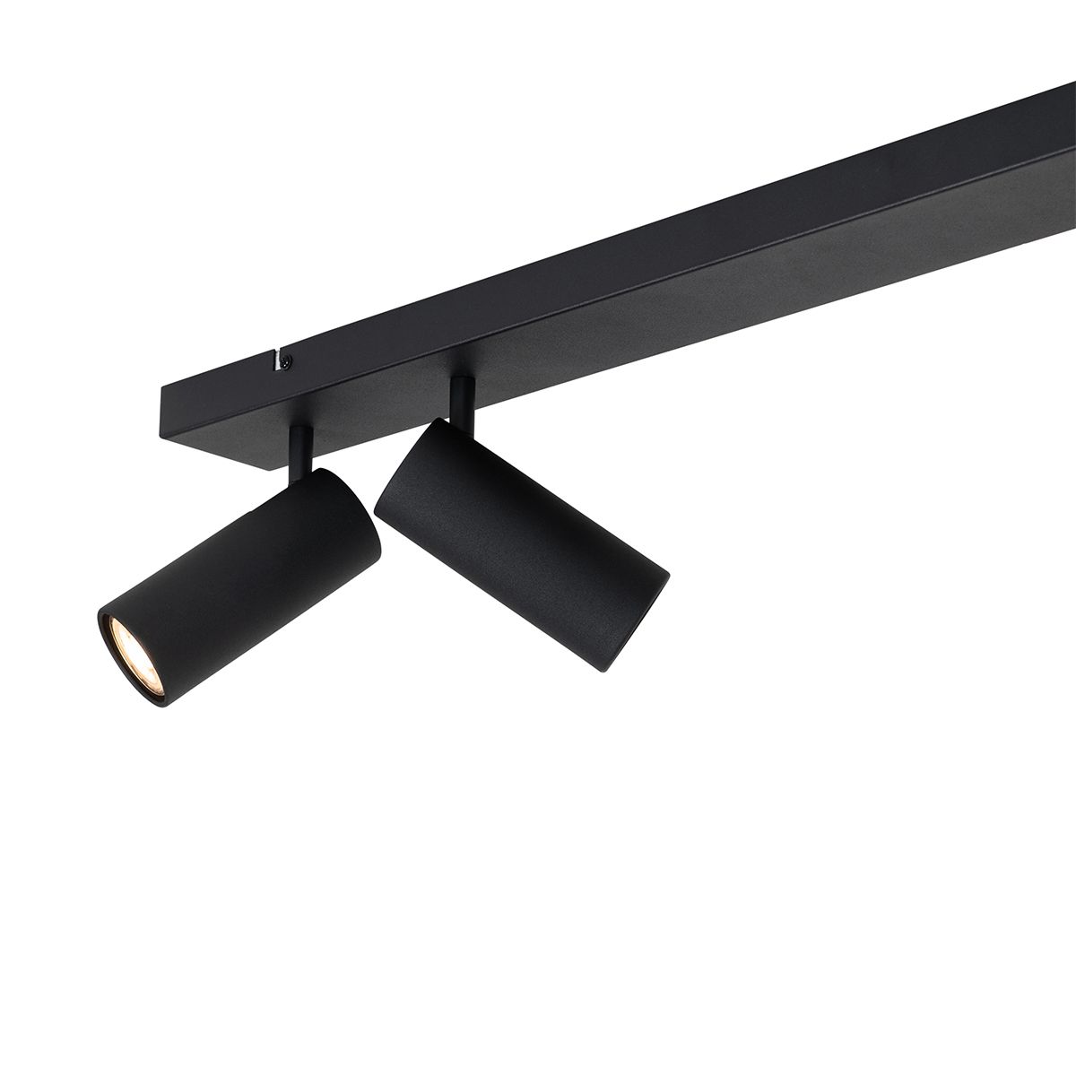 Smart plafondspot zwart 4-lichts verstelbaar incl. 4 Wifi GU10 50mm - Renna