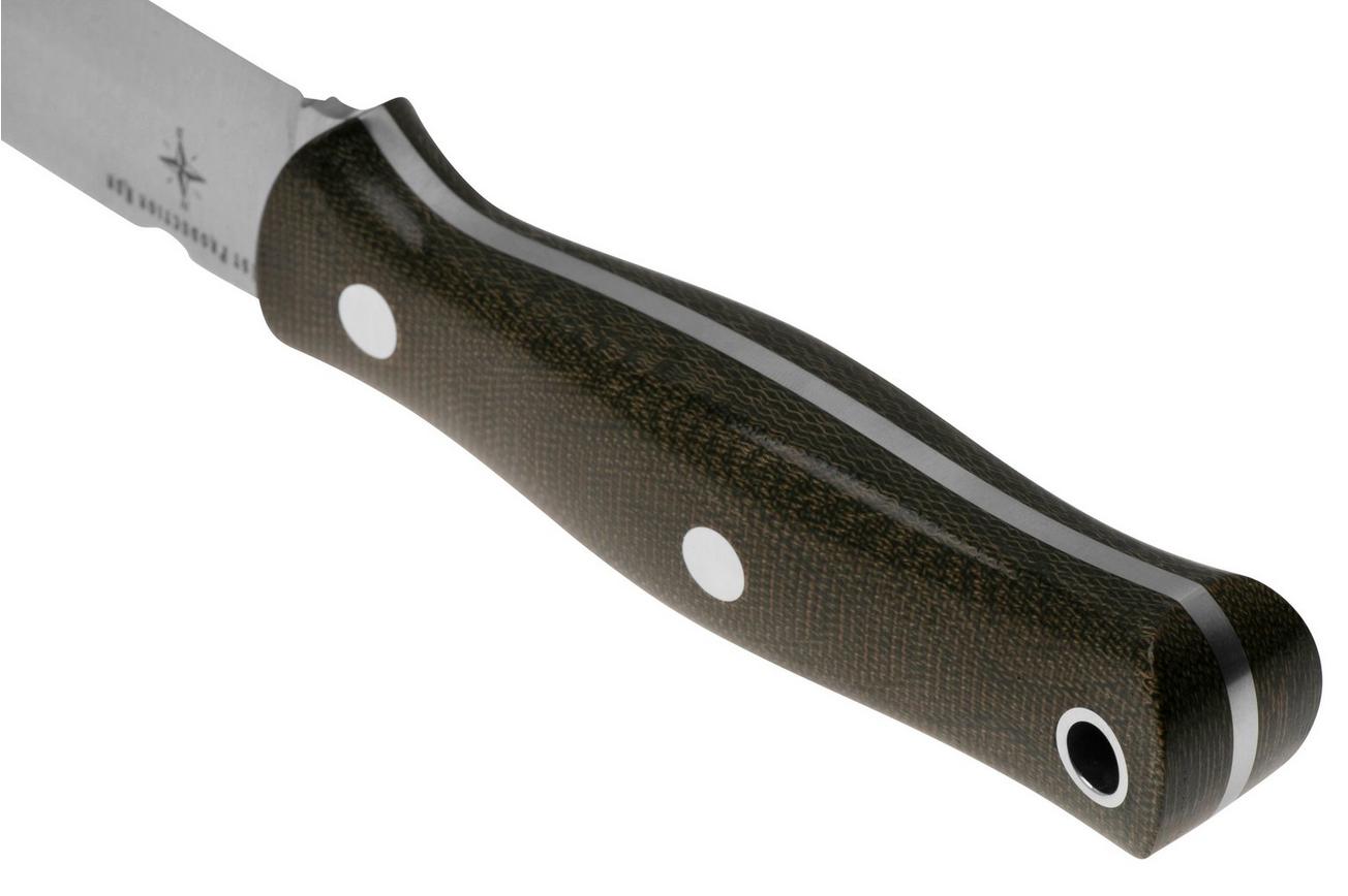 Bark River Euro Bushcrafter 06-186-GCM MagnaCut, Green Canvas Micarta bushcraftmes